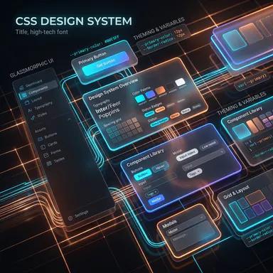 Article illustration: Pure CSS Design System: How to Create Premium Cards and Sidebars